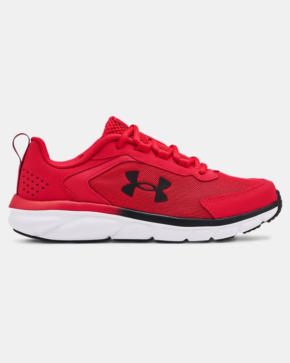 Boys' Grade School UA Assert 9 Wide Running Shoes, Red, pdpMainDesktop image number 0